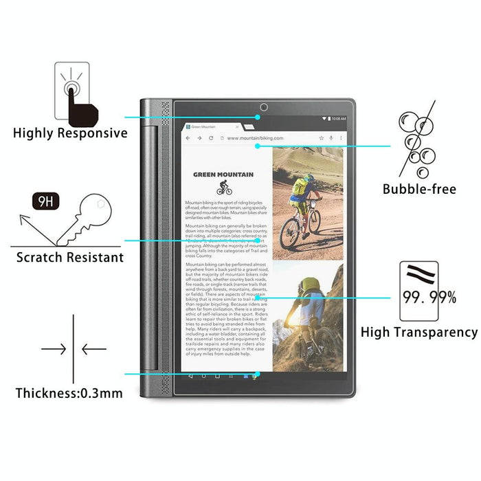 25 Pcs For Lenovo Yoga Tab3 Pro-X90Y 10.1 9H 0.3Mm Explosion-Proof Tempered Glass Film