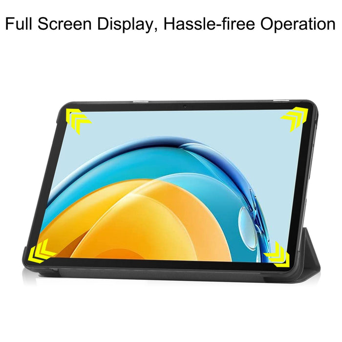 3-Fold Leather Tablet Case In Custer Pure Colour