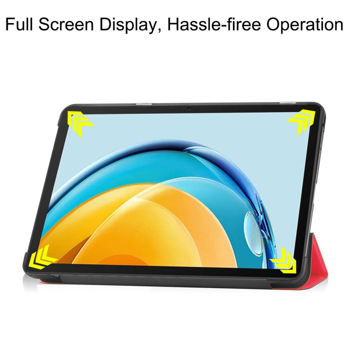 3-Fold Leather Tablet Case In Custer Pure Colour