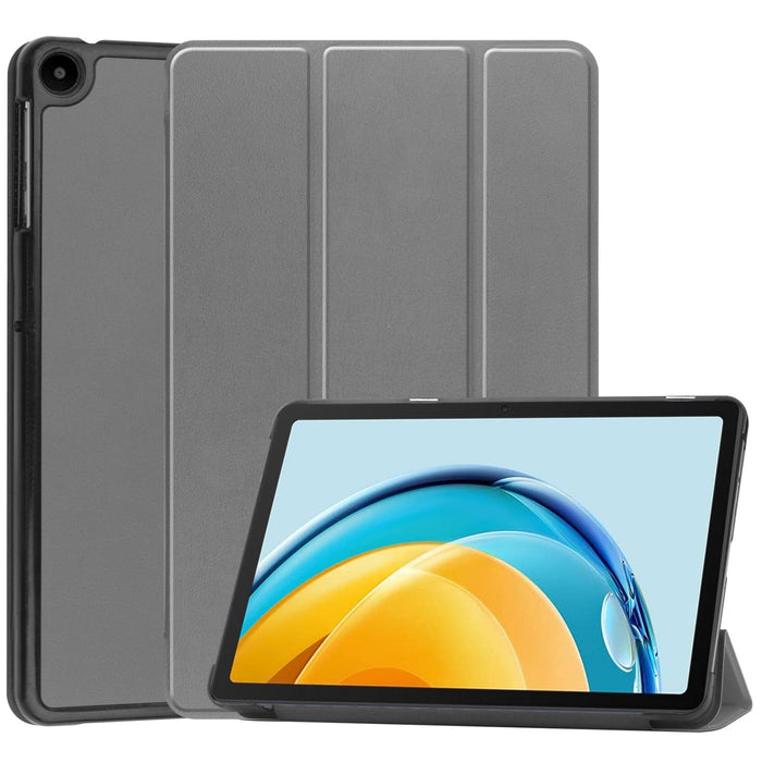 3-Fold Leather Tablet Case In Custer Pure Colour