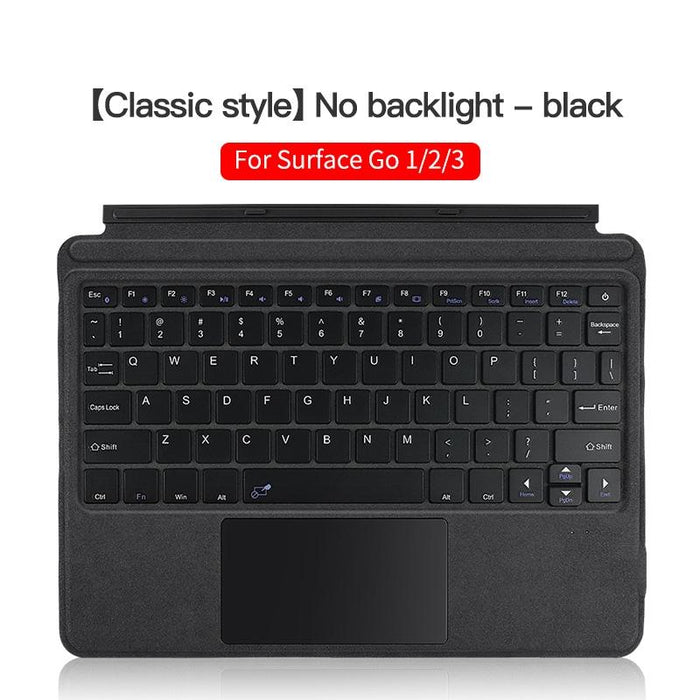For Microsoft Surface Go / 2 / 3 / 4 Magnetic Bluetooth Keyboard Leather Case