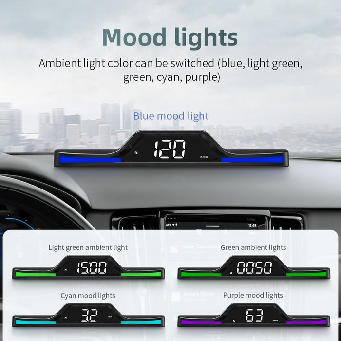 Hd Gps Head Up Display With Ambient Light