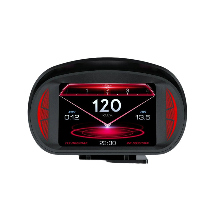 3 Inch Obd Lcd Car Speed Slope Meter Hud Display