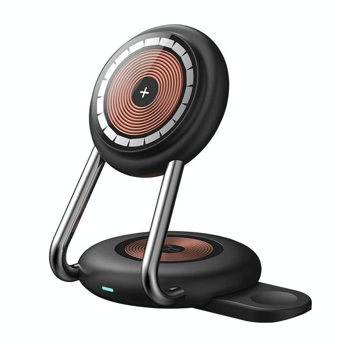 15W 3 In 1 Transparent Magnetic Wireless Charger