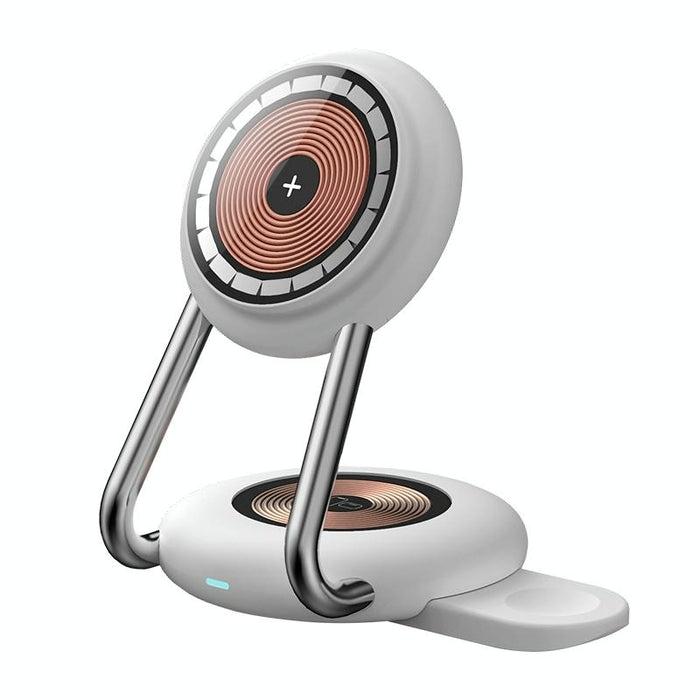 15W 3 In 1 Transparent Magnetic Wireless Charger
