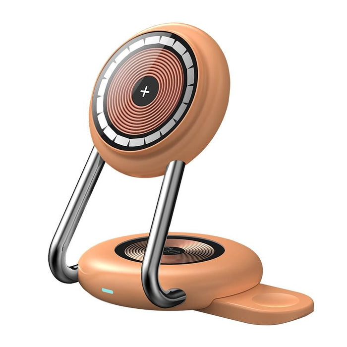 15W 3 In 1 Transparent Magnetic Wireless Charger