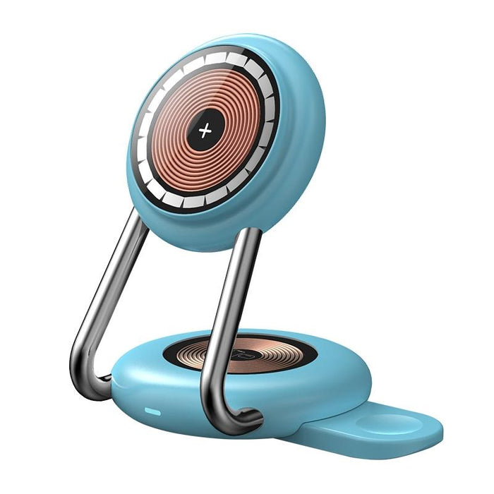 15W 3 In 1 Transparent Magnetic Wireless Charger