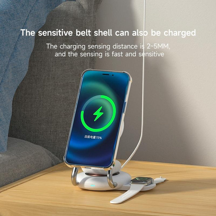 15W 3 In 1 Transparent Magnetic Wireless Charger