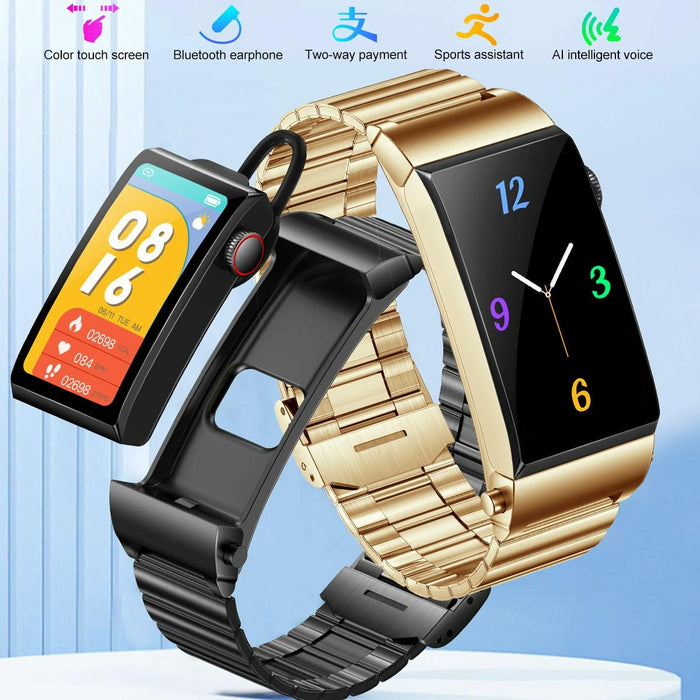 1.5 Inch Silicone Band Earphone For Waterproof Smart Watch Bluetooth Call