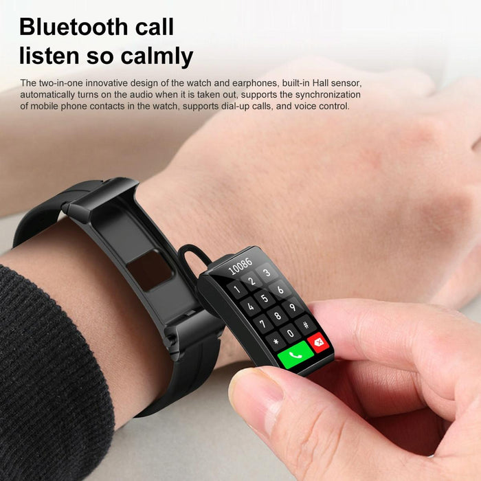 1.5 Inch Silicone Band Earphone For Waterproof Smart Watch Bluetooth Call