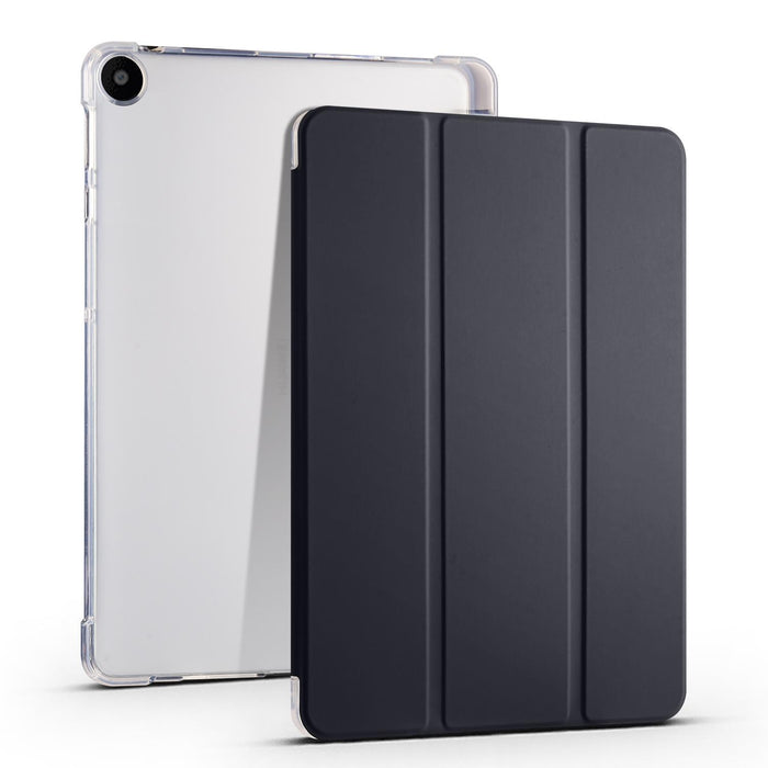 3-Fold Transparent Tpu Tablet Case With Pen Slot