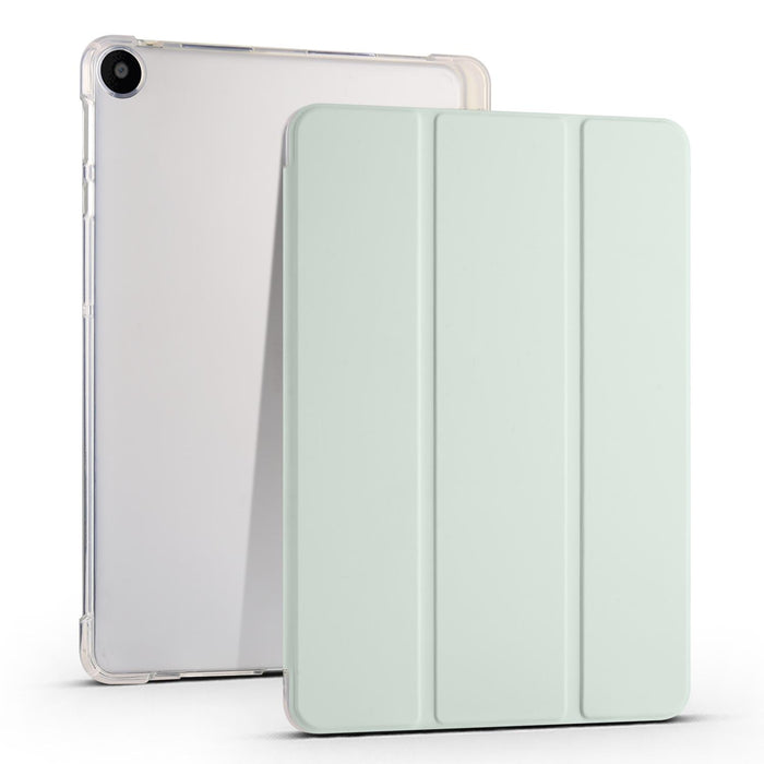 3-Fold Transparent Tpu Tablet Case With Pen Slot