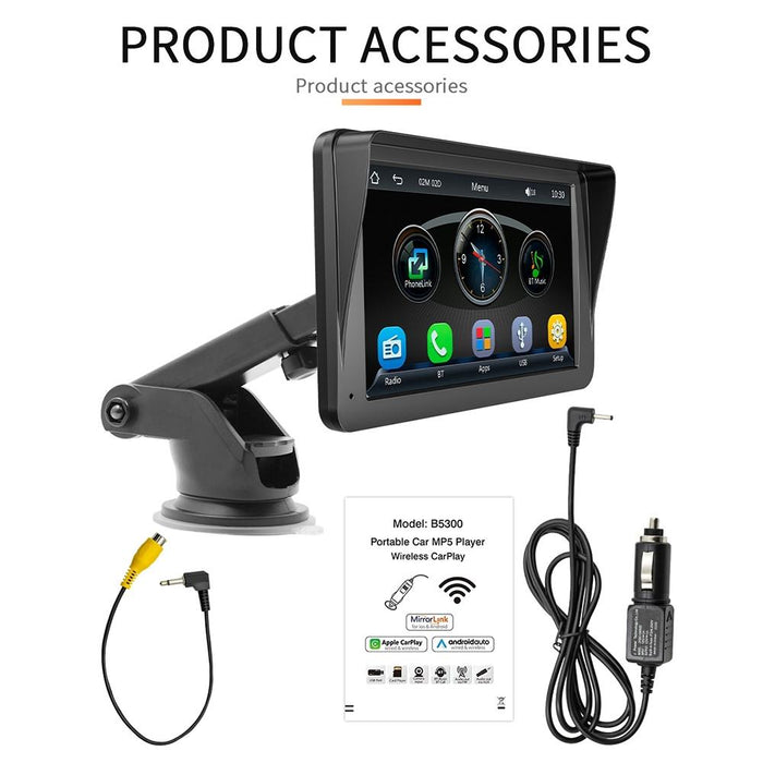 7 Inch Wireless Carplay Car Bluetooth Mp5 Player - Mobile Interconnection