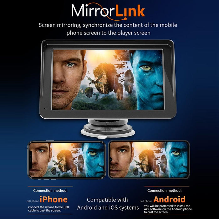 7 Inch Wireless Carplay Car Bluetooth Mp5 Player - Mobile Interconnection