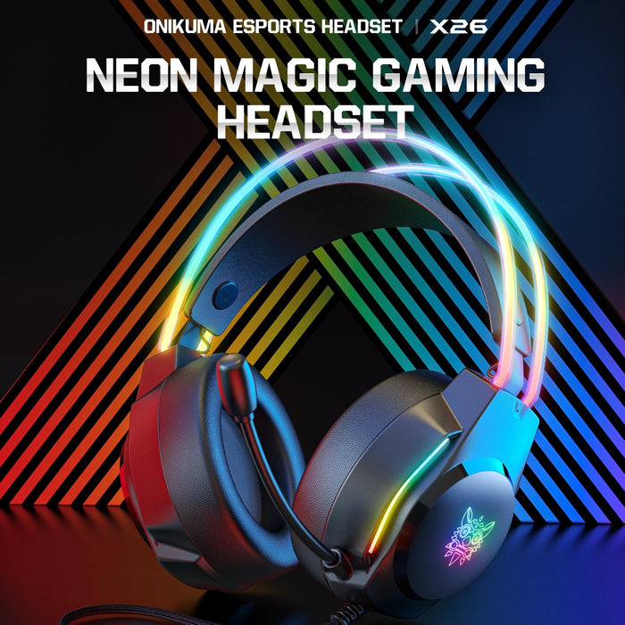 Rgb Wired Gaming Headset With Usb+3.5Mm