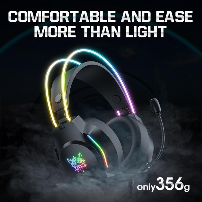 Rgb Wired Gaming Headset With Usb+3.5Mm