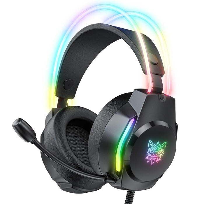 Rgb Wired Gaming Headset With Usb+3.5Mm