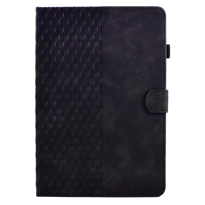 Embossed Leather Tablet Cover Rhombus Design