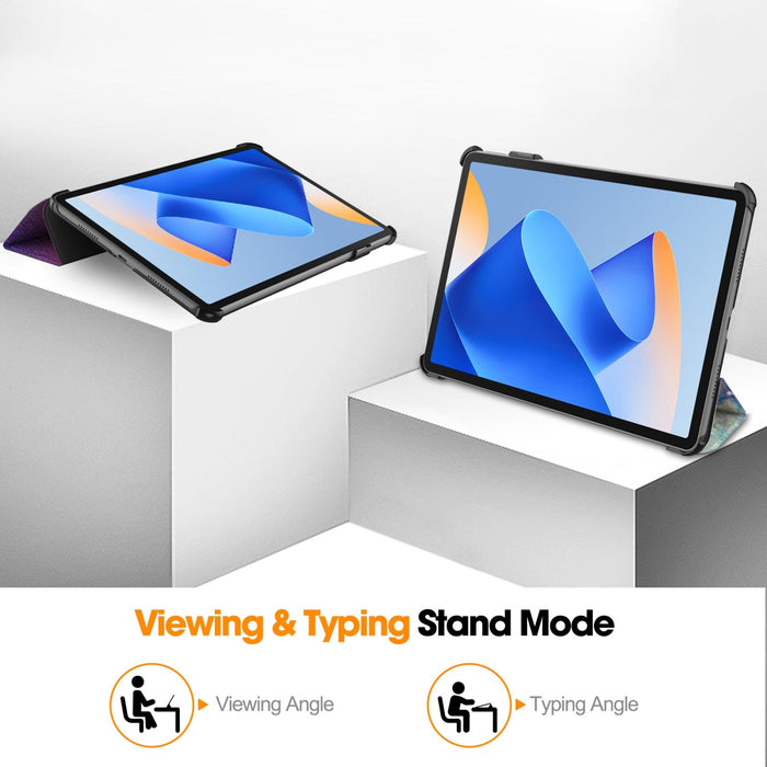 3-Fold Leather Tablet Case For Smart Devices