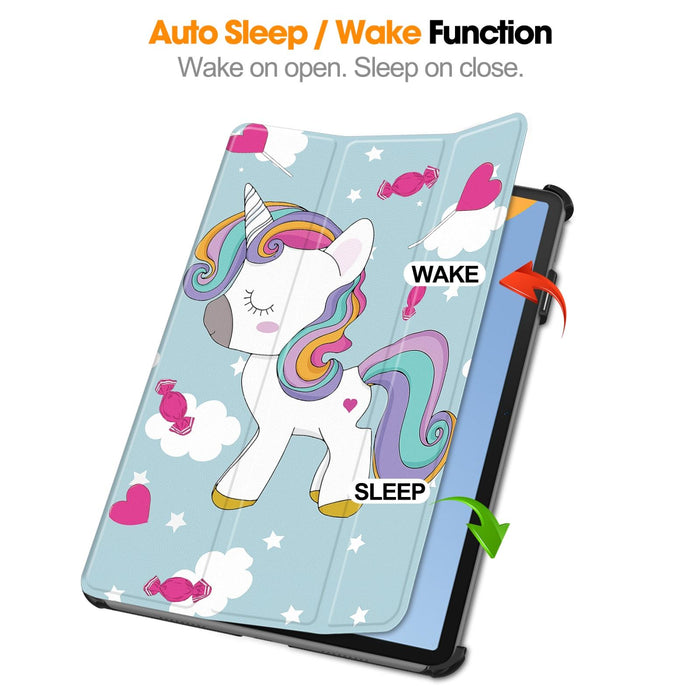 3-Fold Leather Tablet Case For Smart Devices