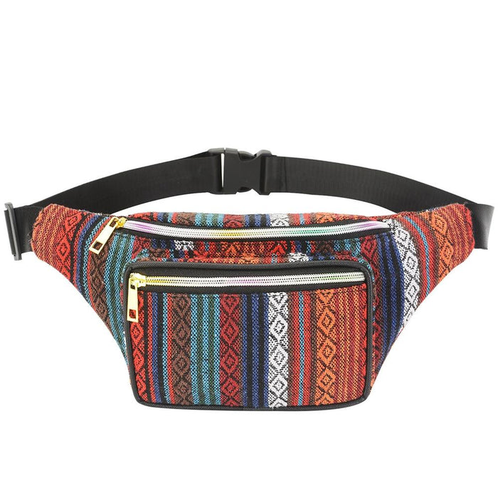 Boho Ethnic Style Waist Bag 34 X 15Cm