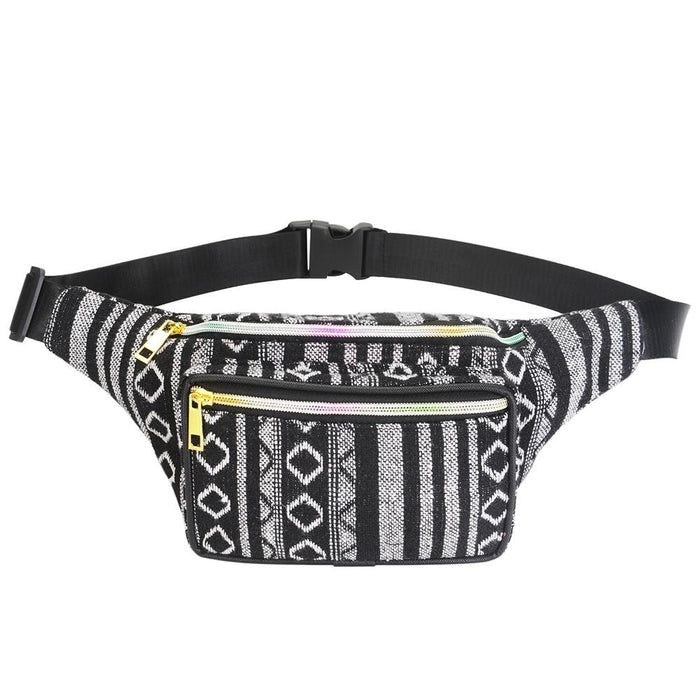 Boho Ethnic Style Waist Bag 34 X 15Cm