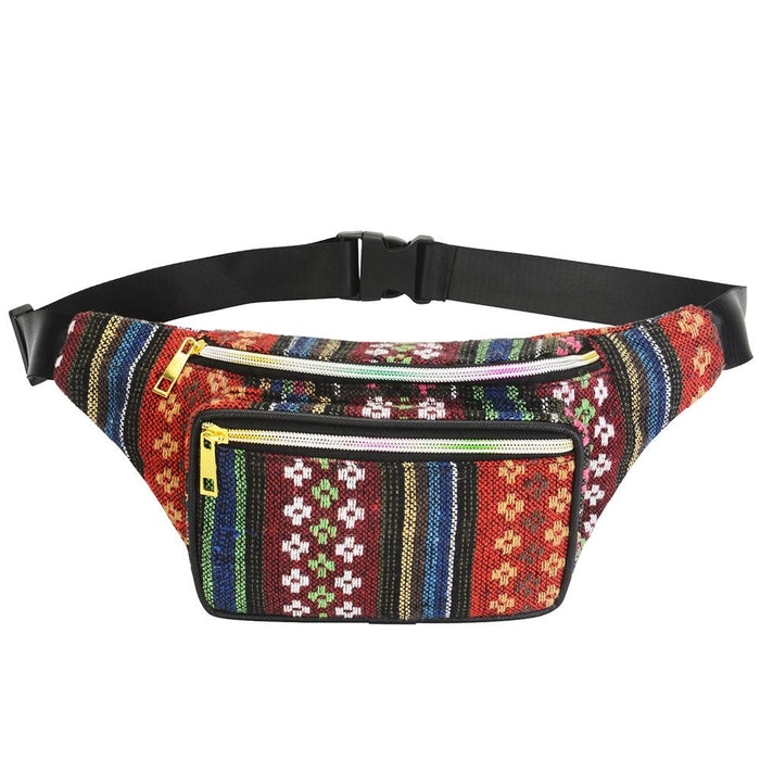 Boho Ethnic Style Waist Bag 34 X 15Cm