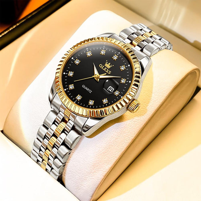5526 Women Diamond Set Luminous Waterproof Quartz Watch