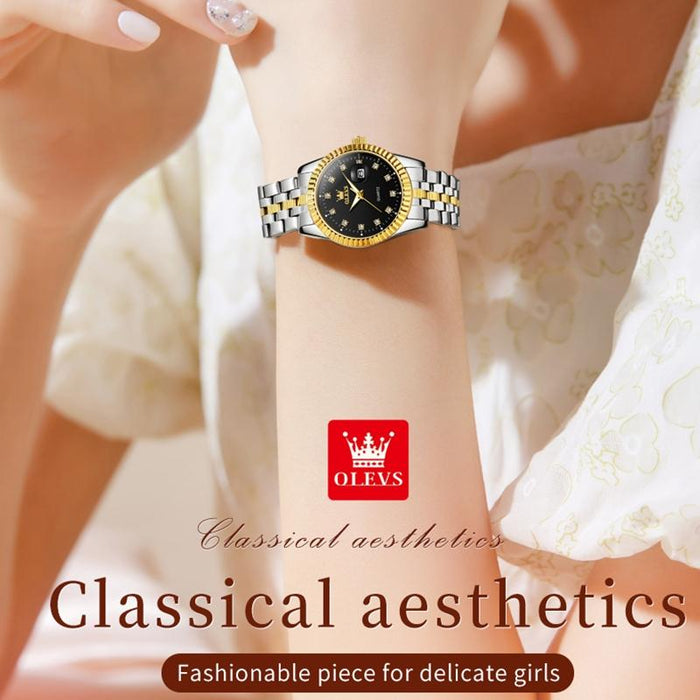 5526 Women Diamond Set Luminous Waterproof Quartz Watch