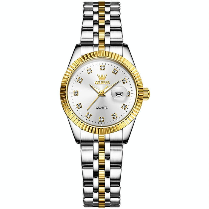 5526 Women Diamond Set Luminous Waterproof Quartz Watch