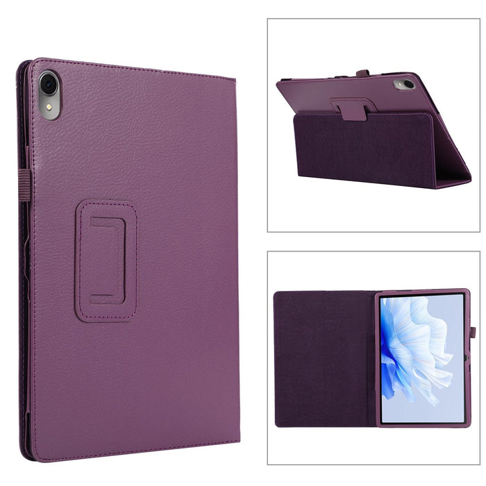 Litchi Leather Tablet Case With Holder