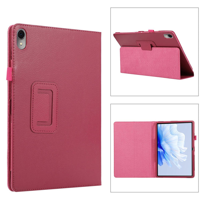 Litchi Leather Tablet Case With Holder