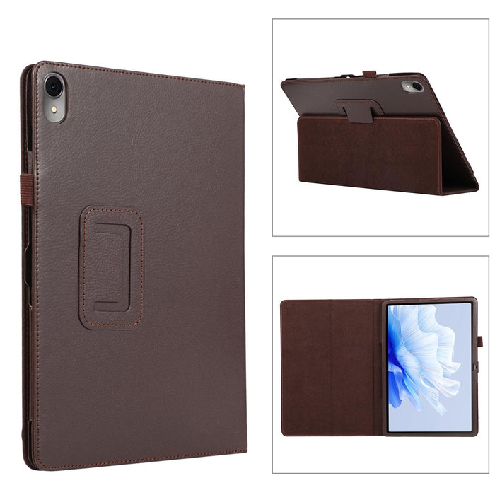 Litchi Leather Tablet Case With Holder