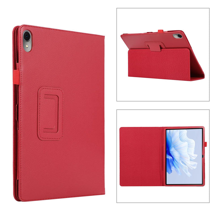 Litchi Leather Tablet Case With Holder