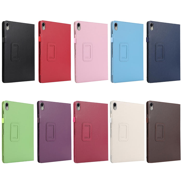 Litchi Leather Tablet Case With Holder