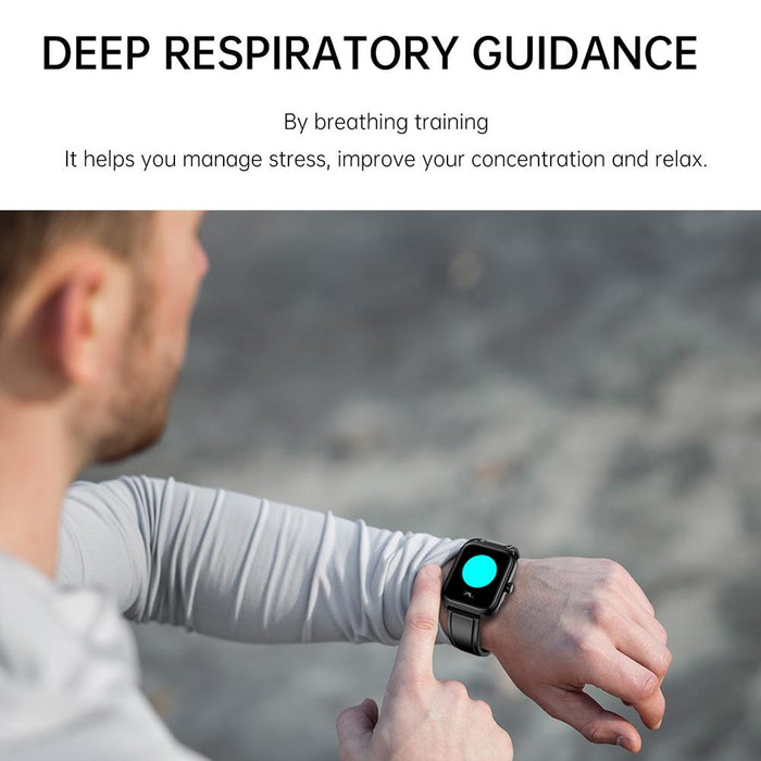 1.91 Inch Ip67 Waterproof Silicone Band Smart Watch Support Ecg / Non-Invasive Blood Glucose Measurement