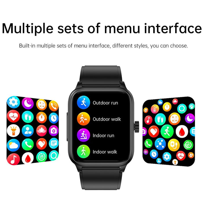 1.91 Inch Ip67 Waterproof Silicone Band Smart Watch Support Ecg / Non-Invasive Blood Glucose Measurement