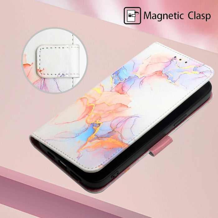 Marble Flip Leather Phone Case