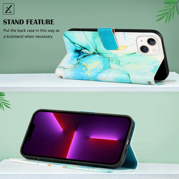 Marble Flip Leather Phone Case