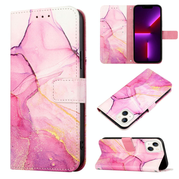 Marble Flip Leather Phone Case