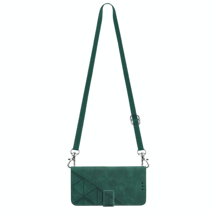 Embossed Leather Flip Phone Case