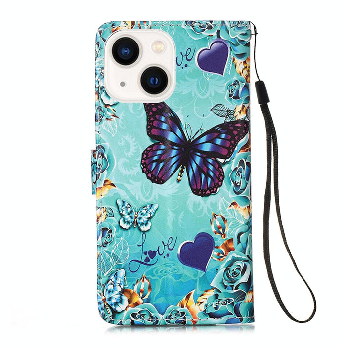 Patterned Leather Phone Case Colourful Plain Weave