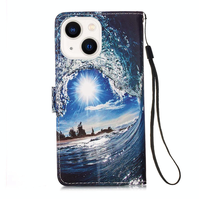 Patterned Leather Phone Case Colourful Plain Weave