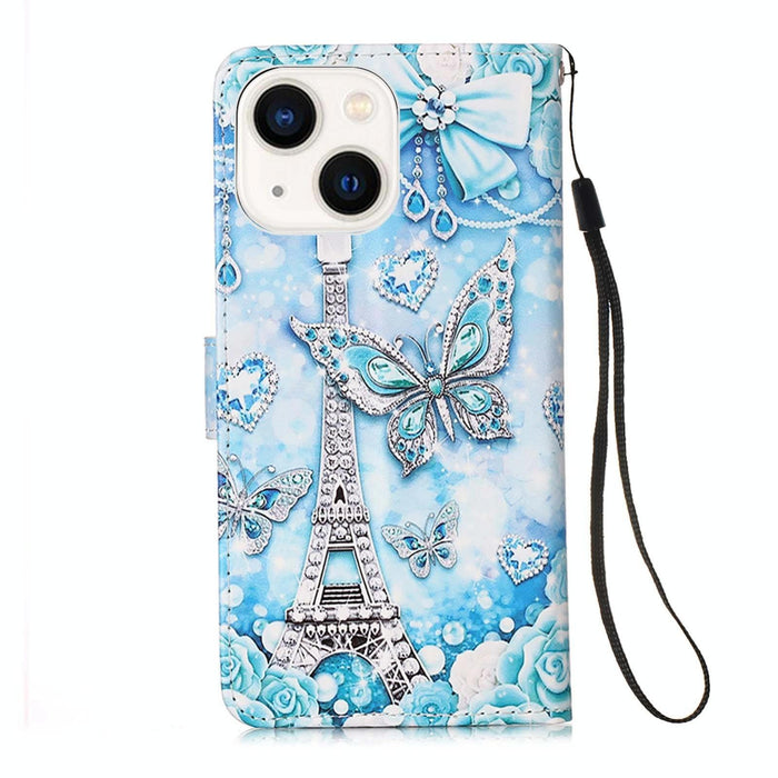 Patterned Leather Phone Case Colourful Plain Weave