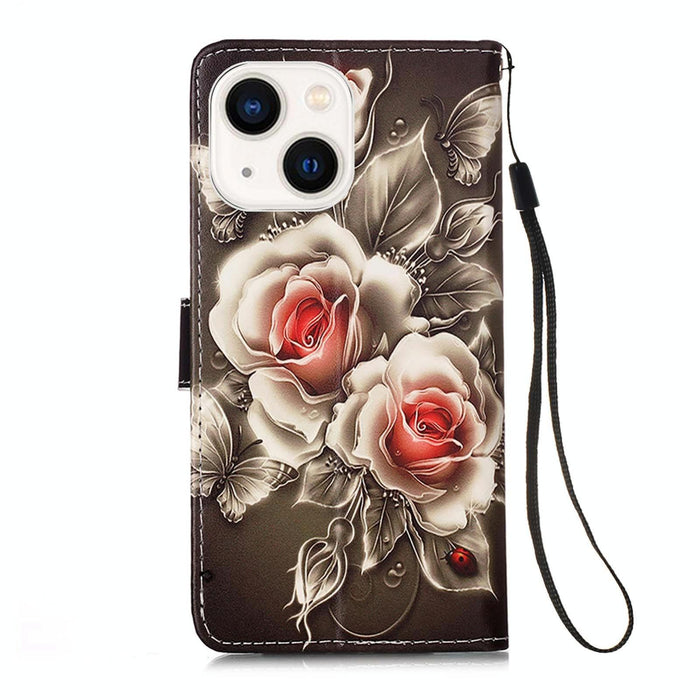 Patterned Leather Phone Case Colourful Plain Weave