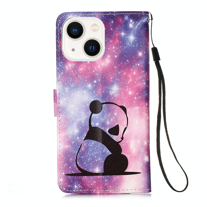 Patterned Leather Phone Case Colourful Plain Weave