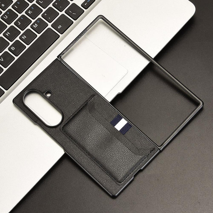 For Samsung Galaxy Z Fold7 5G Litchi Texture Card Slot Phone Case