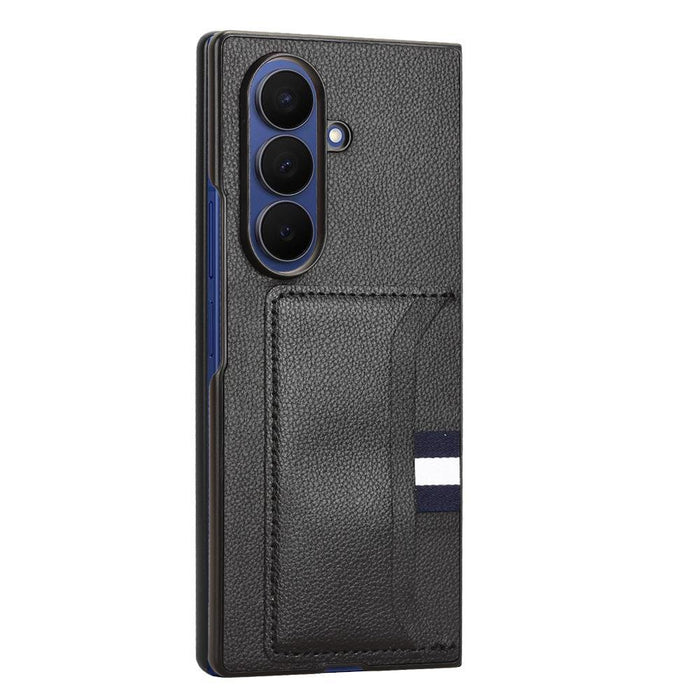 For Samsung Galaxy Z Fold7 5G Litchi Texture Card Slot Phone Case