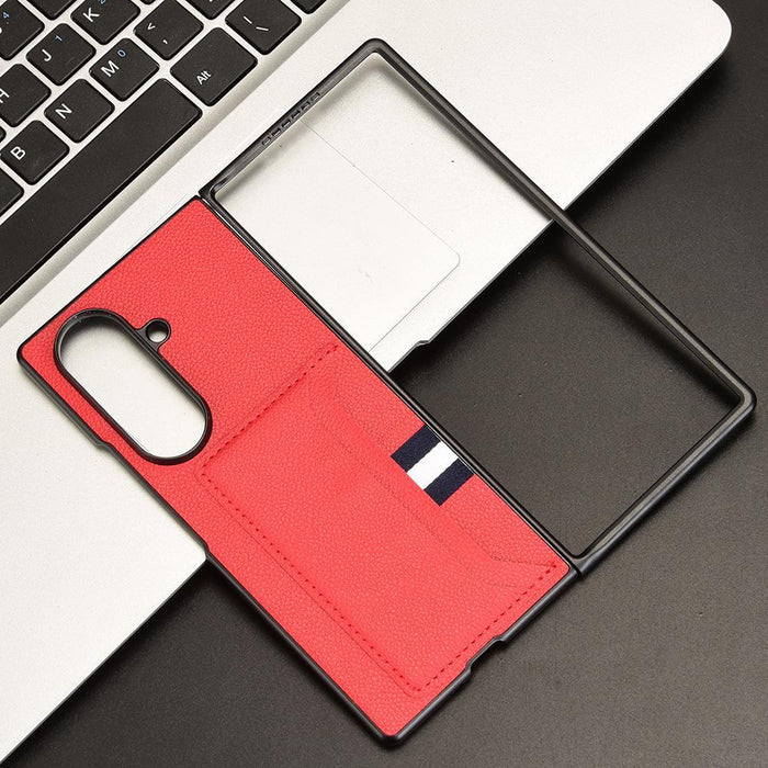 For Samsung Galaxy Z Fold7 5G Litchi Texture Card Slot Phone Case