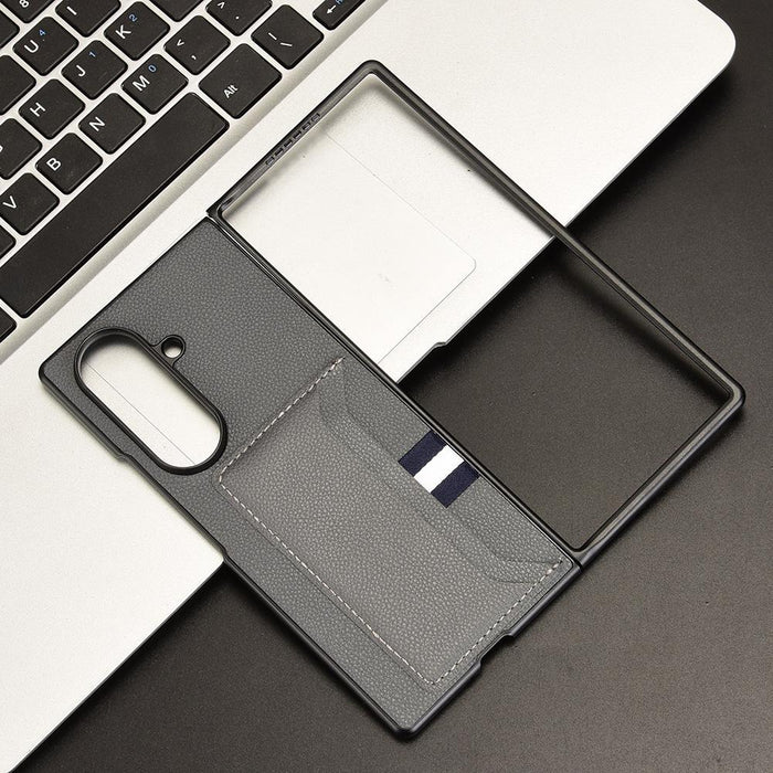 For Samsung Galaxy Z Fold7 5G Litchi Texture Card Slot Phone Case